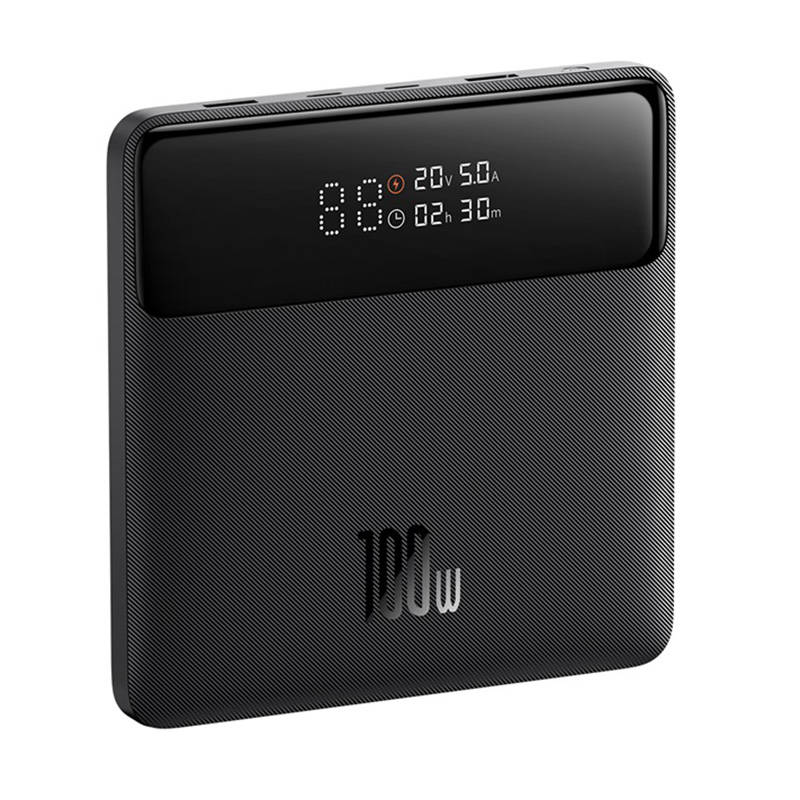 Batterie Externe Baseus Blade HD, 20000mAh, 100W, QC + PD, 2 x USB-A - 2 x USB-C, Noire PPBL000301