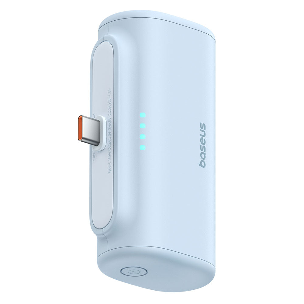 Externer Akku Baseus Compact, 5000mAh, 20W, PD, 2 x USB-C, Blau P10068306313-00