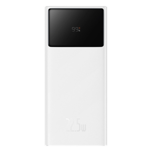 Externe Batterij Baseus EnerFill FP41, 30000mAh, 22.5W, QC + PD, 1 x USB-C - 2 x USB-A, Wit