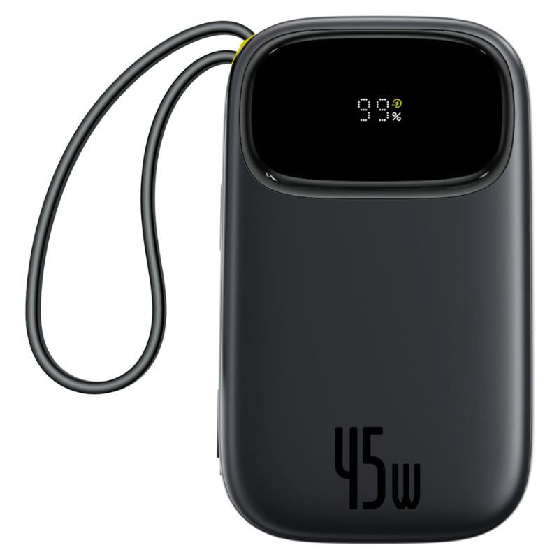 Externe Batterie Baseus EnerFill FC31 Qpow 3, 10000mAh, 45W, QC + PD, 1 x USB-A - 3 x USB-C, Schwarz P10082102123-00
