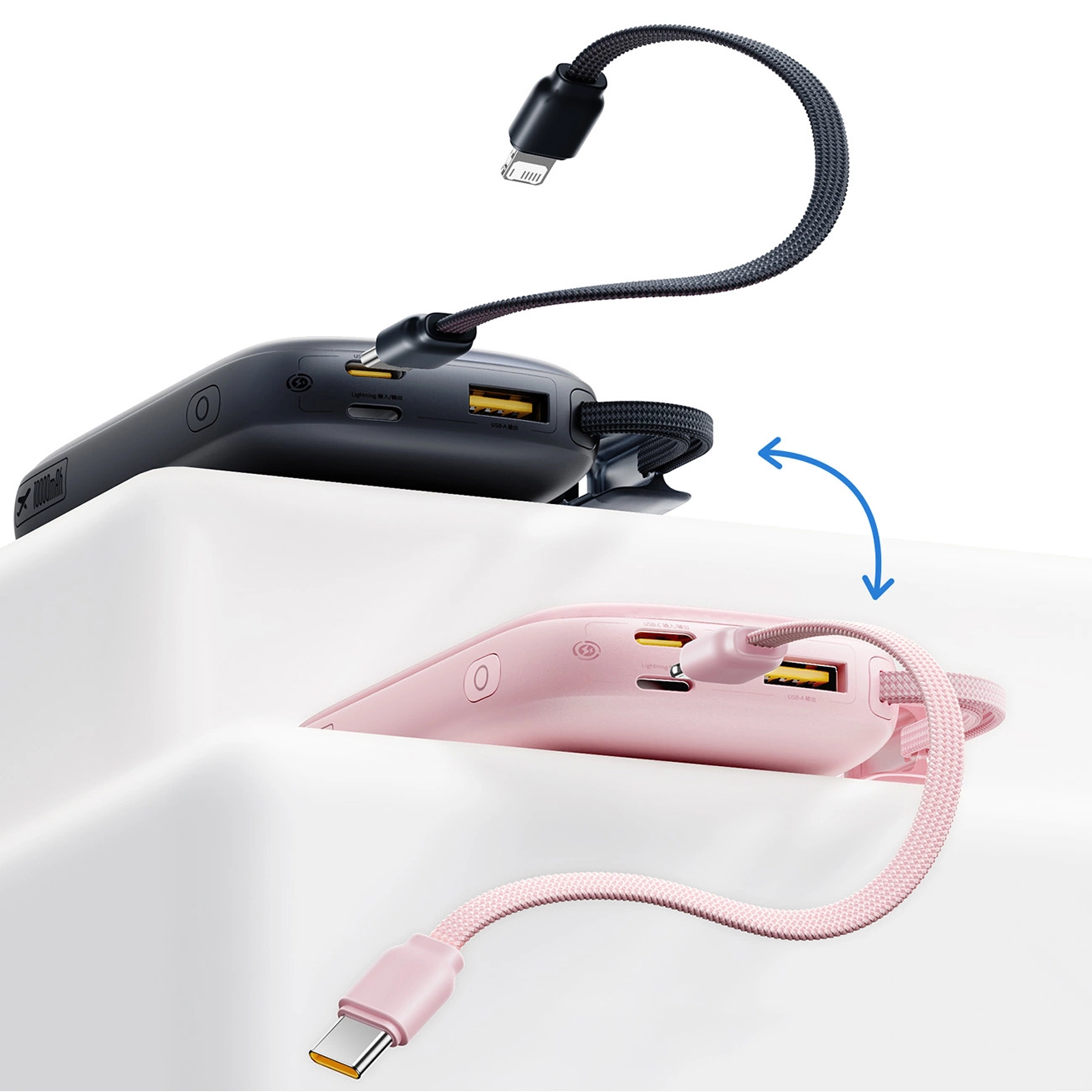 Batterie Externe Baseus EnerFill FC21 QPow 3 Ultra, 10000mAh, 22.5W, QC + PD, 1 x USB-A - 1 x USB-C, Noire