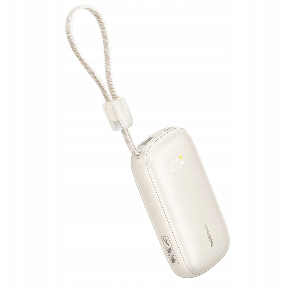Batterie Externe Baseus EnerFill FC21 Qpow 3 Ultra, 10000mAh, 22.5W, QC + PD, 1 x USB-A - 1 x USB-C, Beige E0027L01