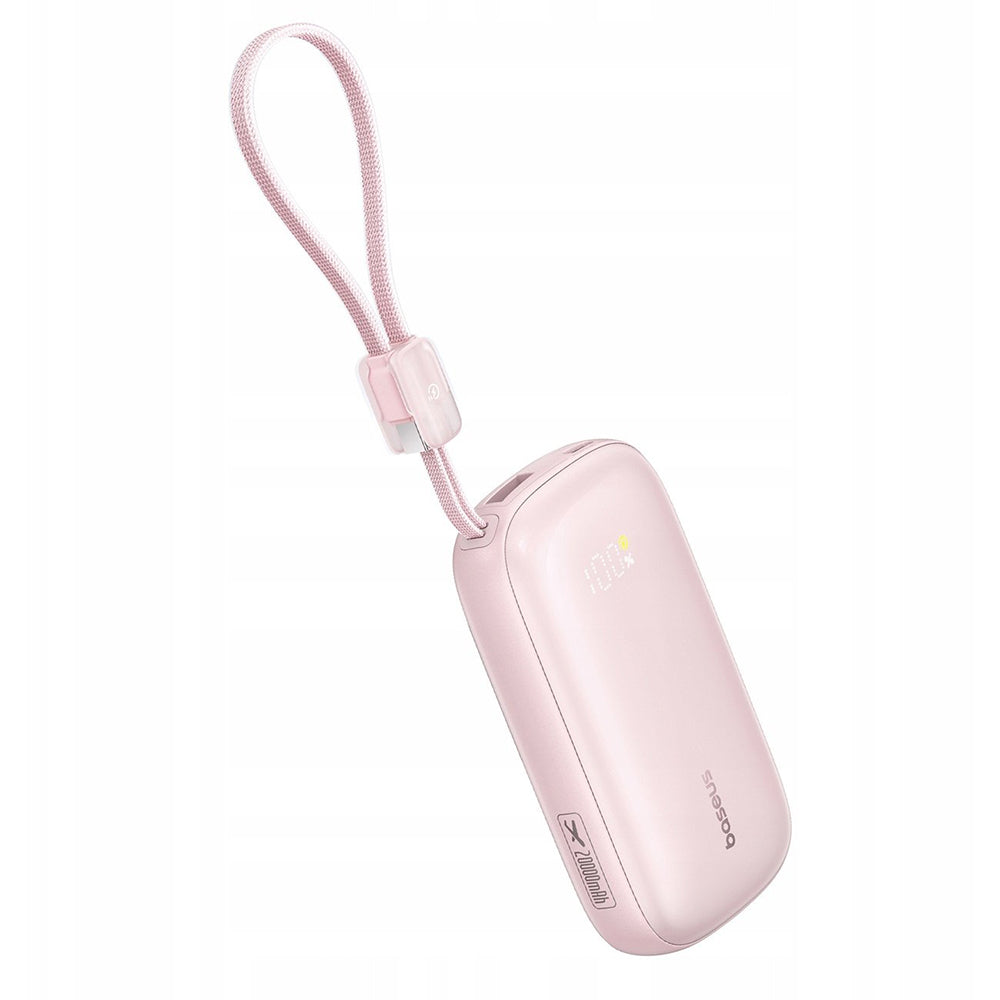 Batterie Externe Baseus EnerFill FC21 Qpow 3 Ultra, 10000mAh, 22.5W, QC + PD, 1 x USB-A - 1 x USB-C, Rose E0027L02