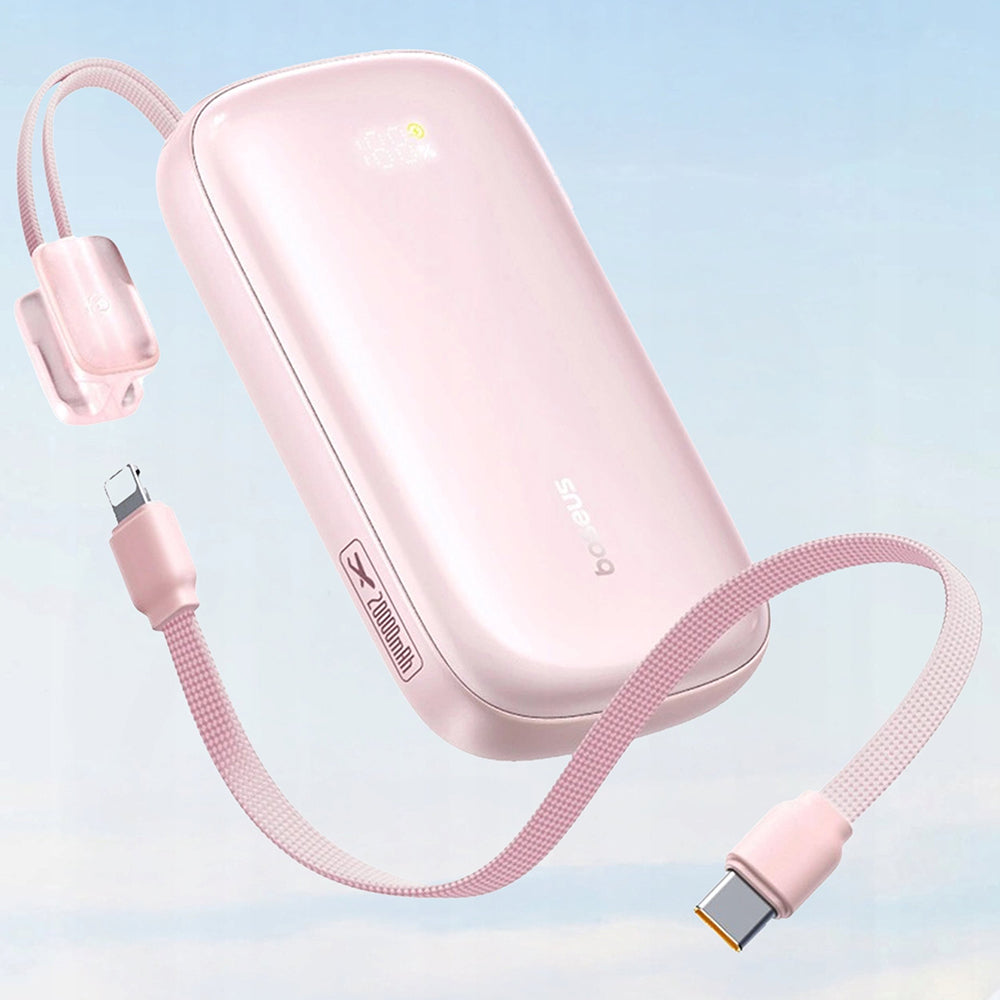 Batterie Externe Baseus EnerFill FC21 Qpow 3 Ultra, 10000mAh, 22.5W, QC + PD, 1 x USB-A - 1 x USB-C, Rose E0027L02