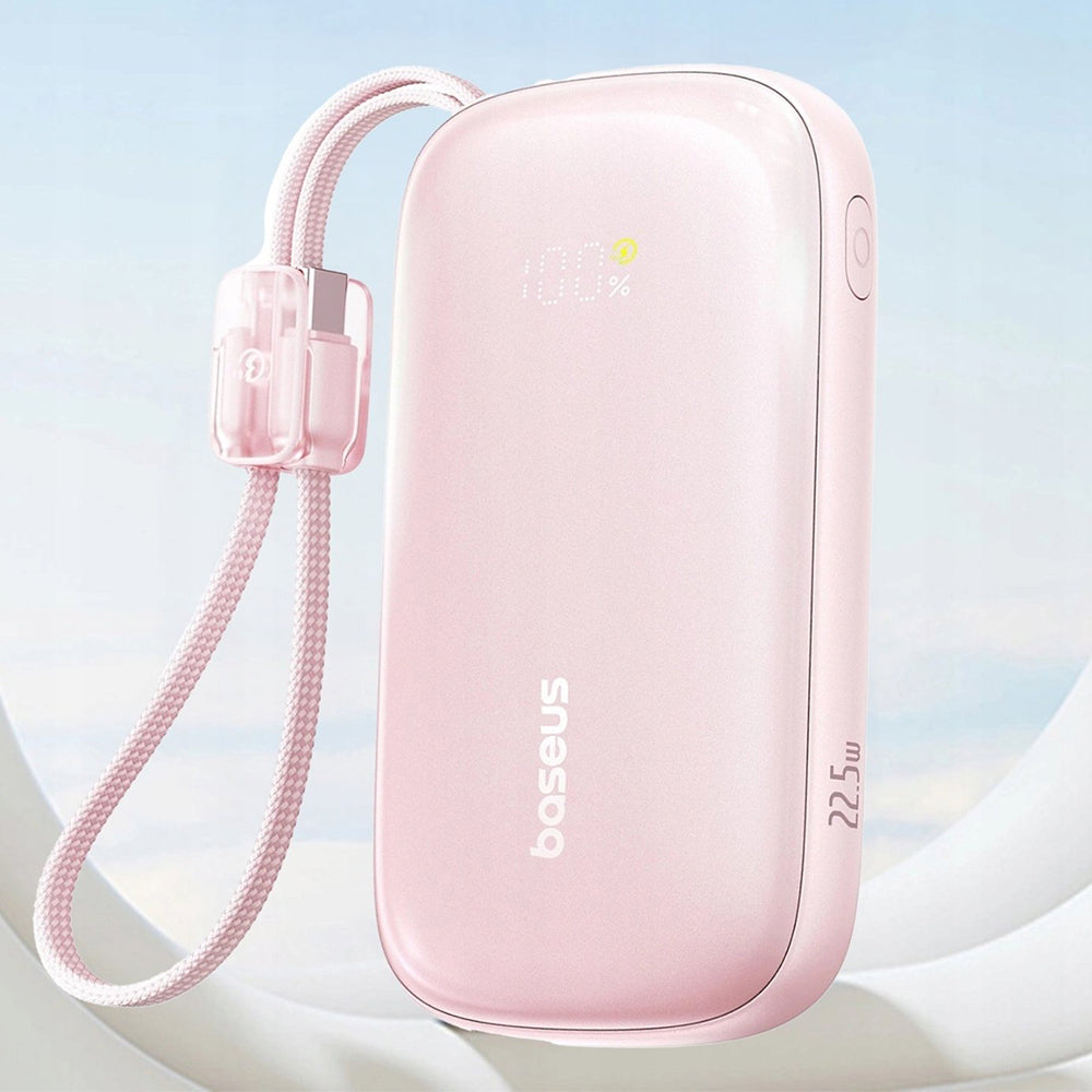 Batterie Externe Baseus EnerFill FC21 Qpow 3 Ultra, 20000mAh, 22.5W, QC + PD, 1 x USB-A - 1 x USB-C, Rose E0027M02