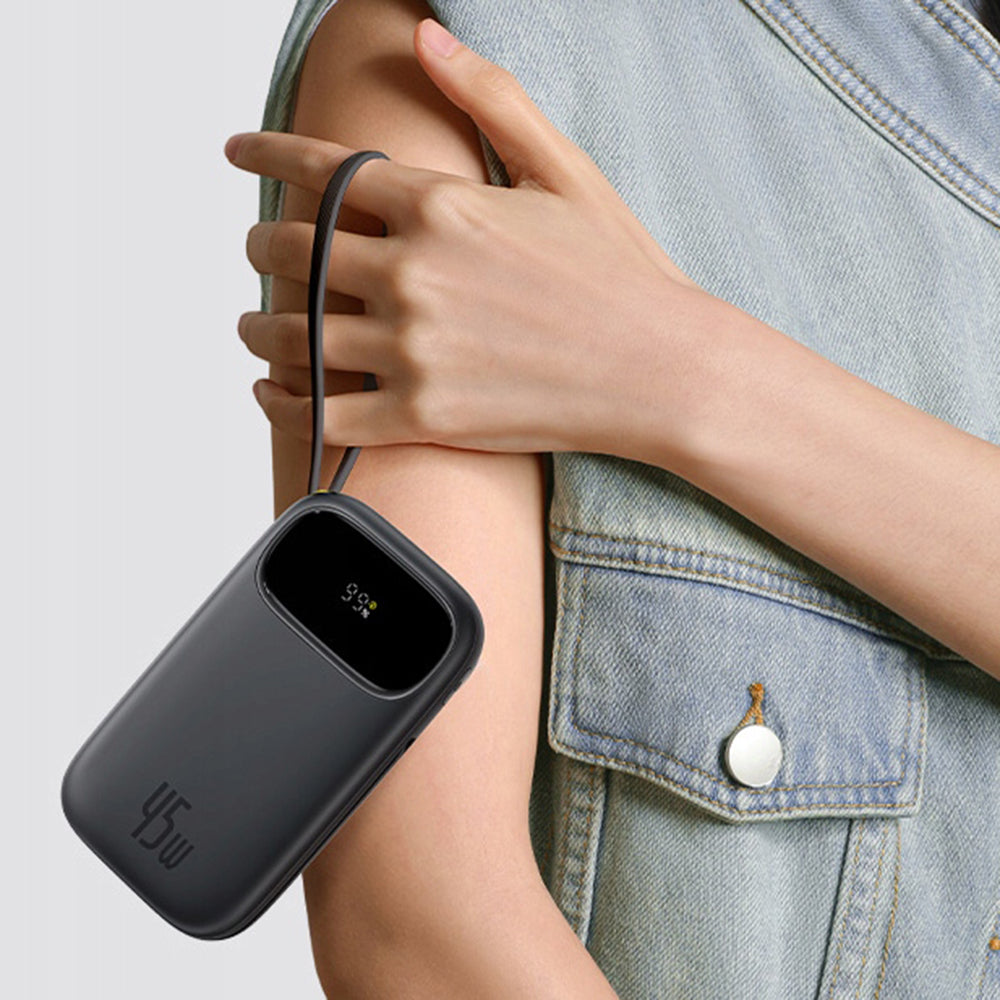 Externe Batterij Baseus EnerFill FC31 Qpow 3, 10000mAh, 45W, QC + PD, 1 x Lightning - 1 x USB-A - 2 x USB-C, Paars E0028C02