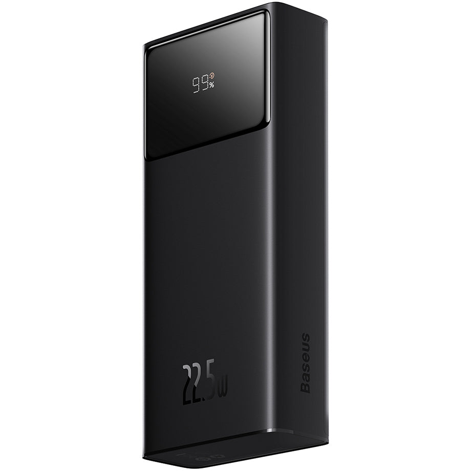 Batterie Externe Baseus Star Lord, 20000mAh, 22.5W, QC + PD, 1 x USB-C - 2 x USB-A, Noire PPXJ080001