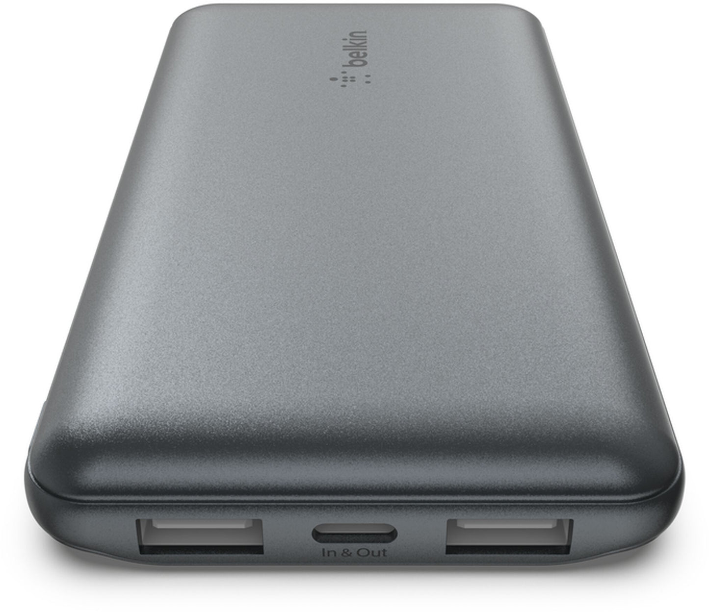 Batterie Externe Belkin BoostCharge, 10000mAh, 15W, 1 x USB-C - 2 x USB-A, Gris BPB011btGY