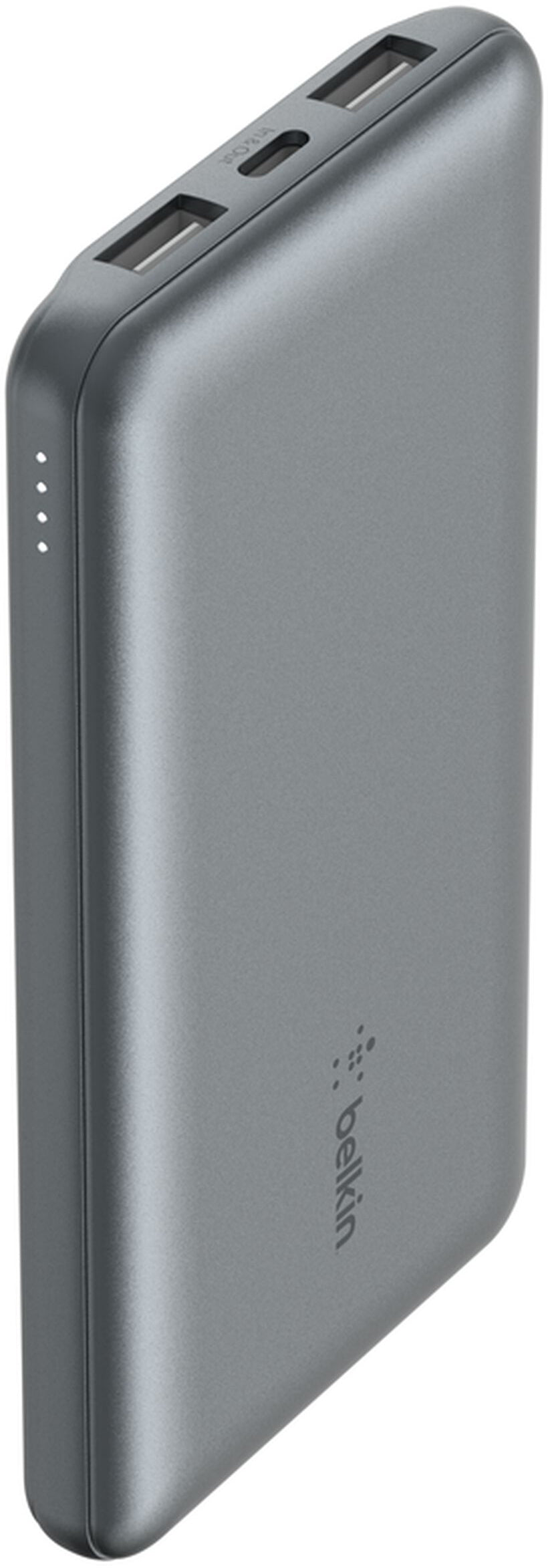 Batterie Externe Belkin BoostCharge, 10000mAh, 15W, 1 x USB-C - 2 x USB-A, Gris BPB011btGY
