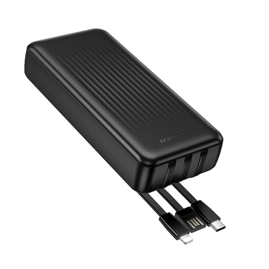 Externe Batterij Borofone BJ79 Clever, 20000mAh, 10W, 1 x Lightning - 1 x USB-A - 1 x USB-C, Zwart