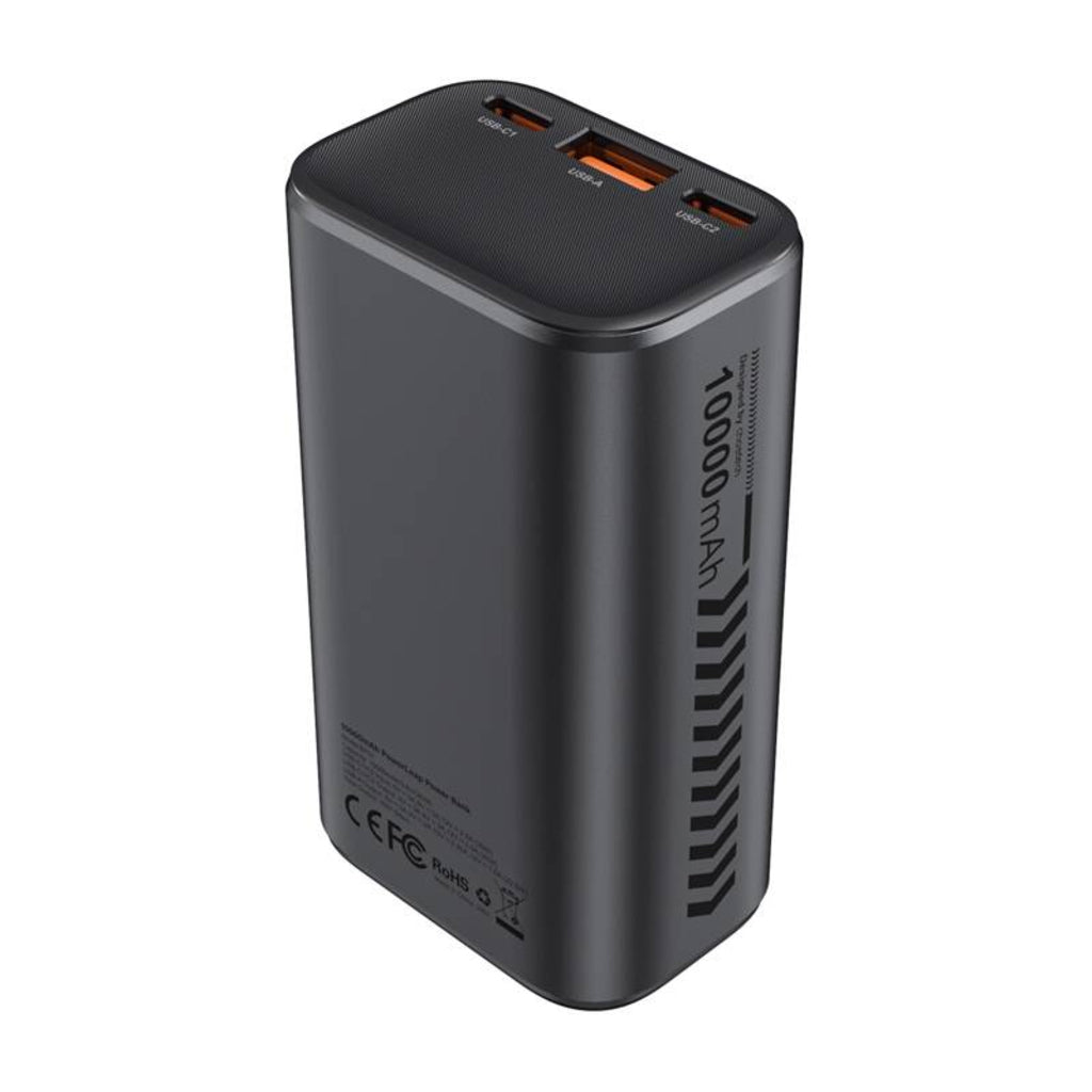 Externe Batterij Choetech B701, 10000mAh, 30W, QC + PD, 1 x USB-A - 2 x USB-C, Zwart