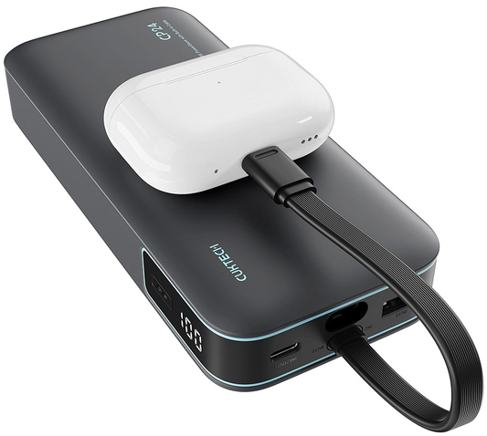 Batterie Externe Cuktech LPB200N, 20000mAh, 40W, QC + PD, 1 x USB-A - 2 x USB-C, Noire