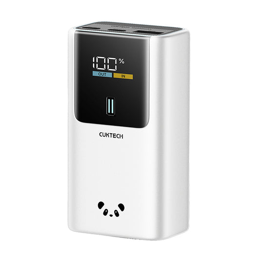 Externe Batterie Cuktech PB1055, 10000mAh, 55W, QC + PD, 1 x USB-A - 2 x USB-C, Grau CKPB1055GBTG
