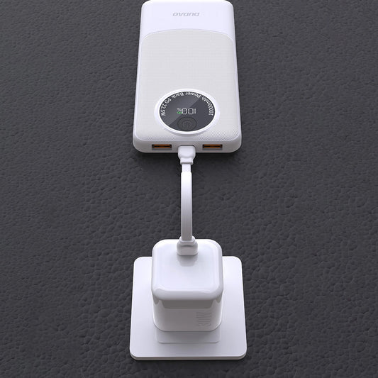 Externer Akku Dudao K12Pro, 20000mAh, 22.5W, QC + PD, 1 x USB-C - 2 x USB-A, Weiß