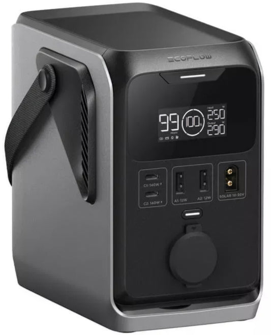 Batterie Externe EcoFlow Trail 300, 90000mAh, 300W, PD, 1 x Extension Allume-cigare - 2 x USB-A - 2 x USB-C, Noire EF-TRAIL300-N
