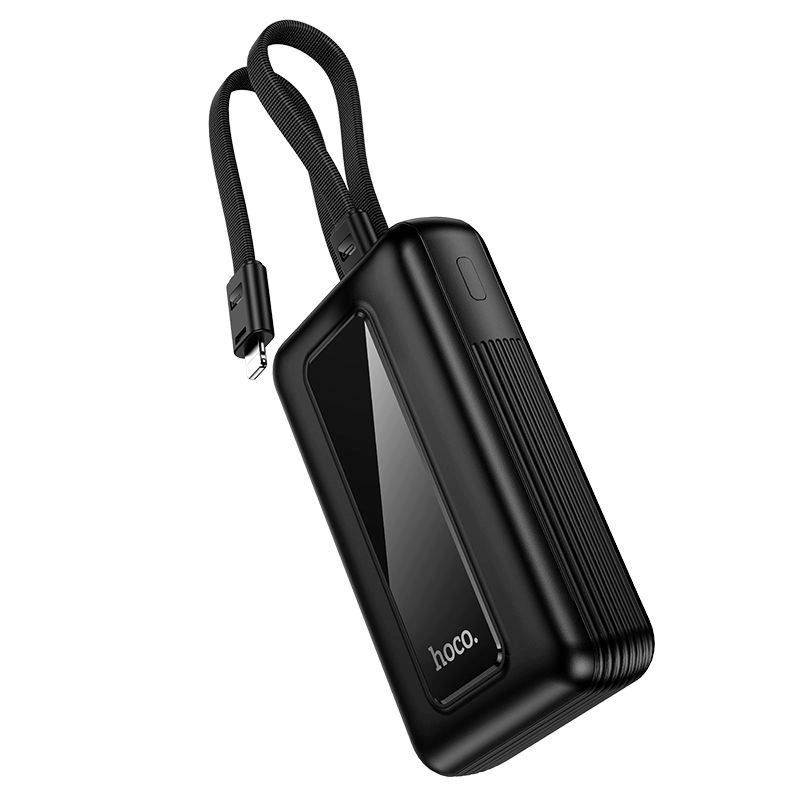 Externe Batterie HOCO J162, 10000mAh, 22,5W, QC + PD, 1 x Lightning - 1 x USB-A - 2 x USB-C, Schwarz