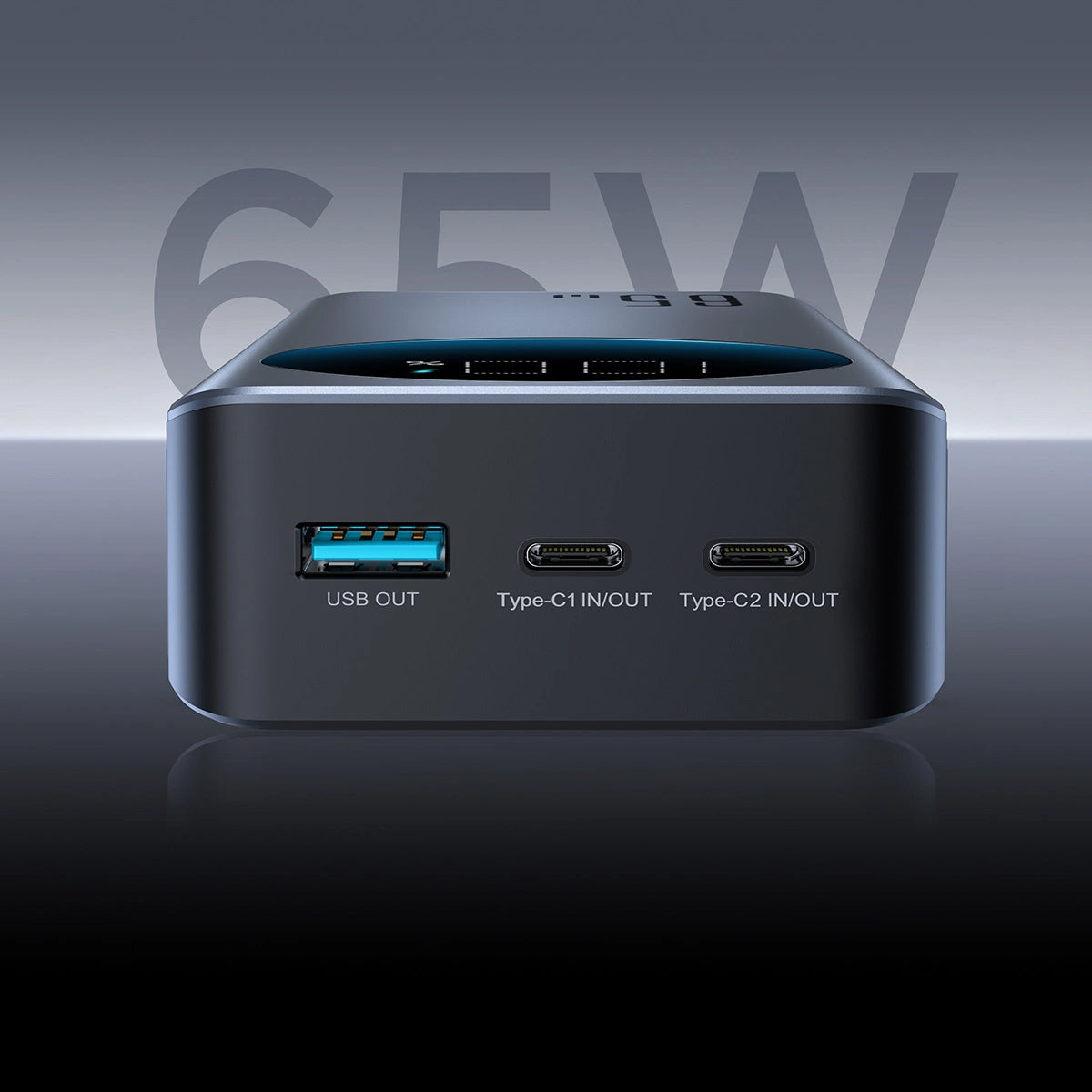 Externe Batterij Joyroom JR-PBF05, 30000mAh, 65W, QC + PD, 1 x USB-A - 2 x USB-C, Zwart