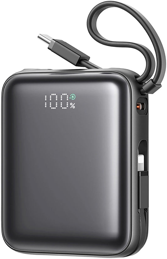 Batterie Externe Joyroom JR-PBF27, 10000mAh, 22.5W, QC + PD, 1 x Lightning - 2 x USB-C, Noire