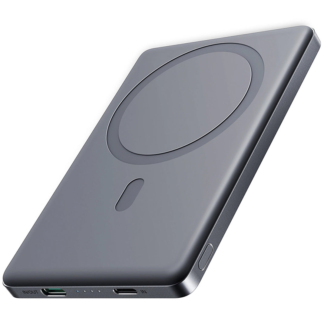 Externe Draadloze Batterij Joyroom JR-PBM08, 5000mAh, 20W, PD + FQI, 1 x QI - 1 x USB-C, Gri