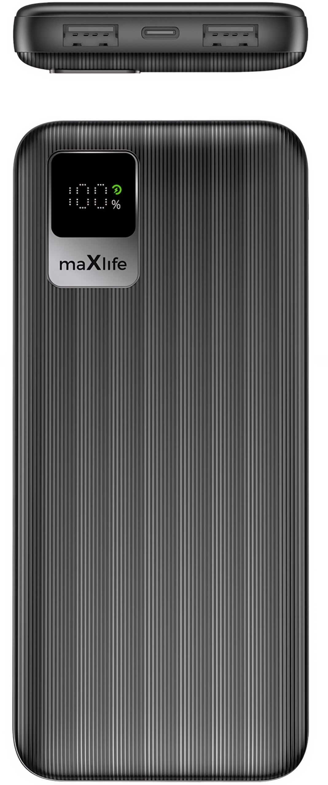 Externer Akku MaXlife MXPB-07, 10000mAh, 10W, 2 x USB-A, Schwarz