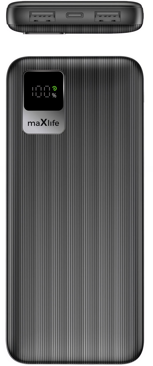 Batterie Externe MaXlife MXPB-07, 10000mAh, 10W, 2 x USB-A, Noire