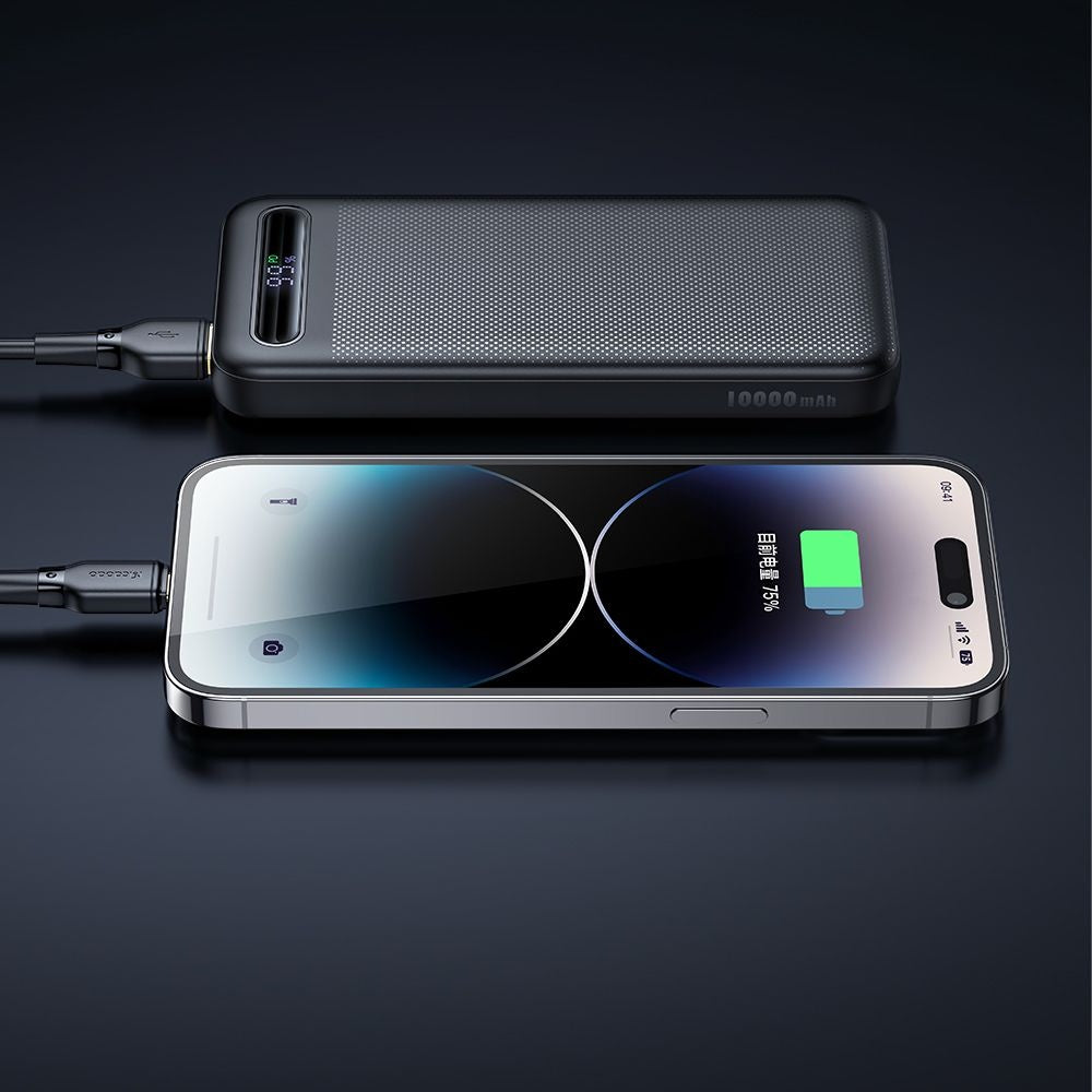 Batterie Externe McDodo MC-3881 Star, 10000mAh, 22.5W, QC + PD, 2 x USB-A - 1 x USB-C, Noire