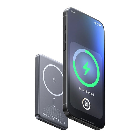 Externer Wireless-Akku McDodo MC-4641 Meta, 5000mAh, 20W, PD + FQI, 1 x QI - 1 x USB-C, Schwarz