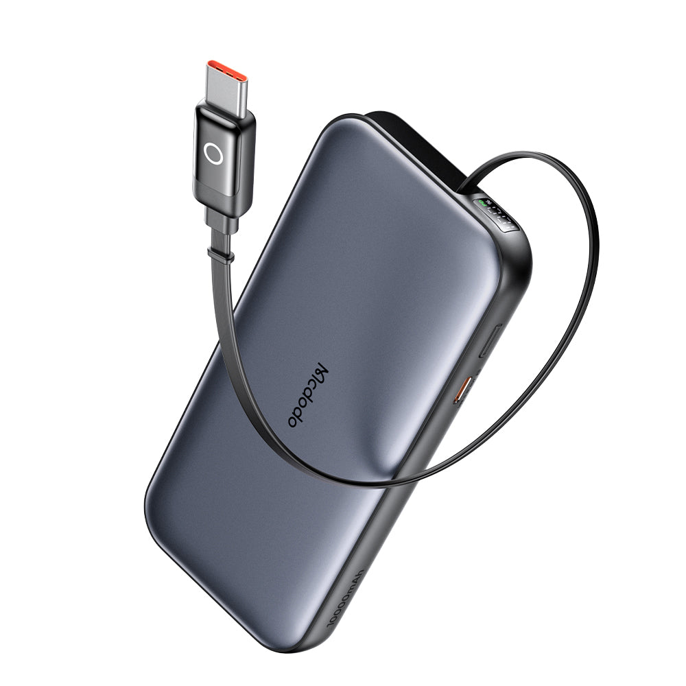 Batterie Externe McDodo MC-5920 MetaFree, 10000mAh, 45W, PD, 2 x USB-C, Gris