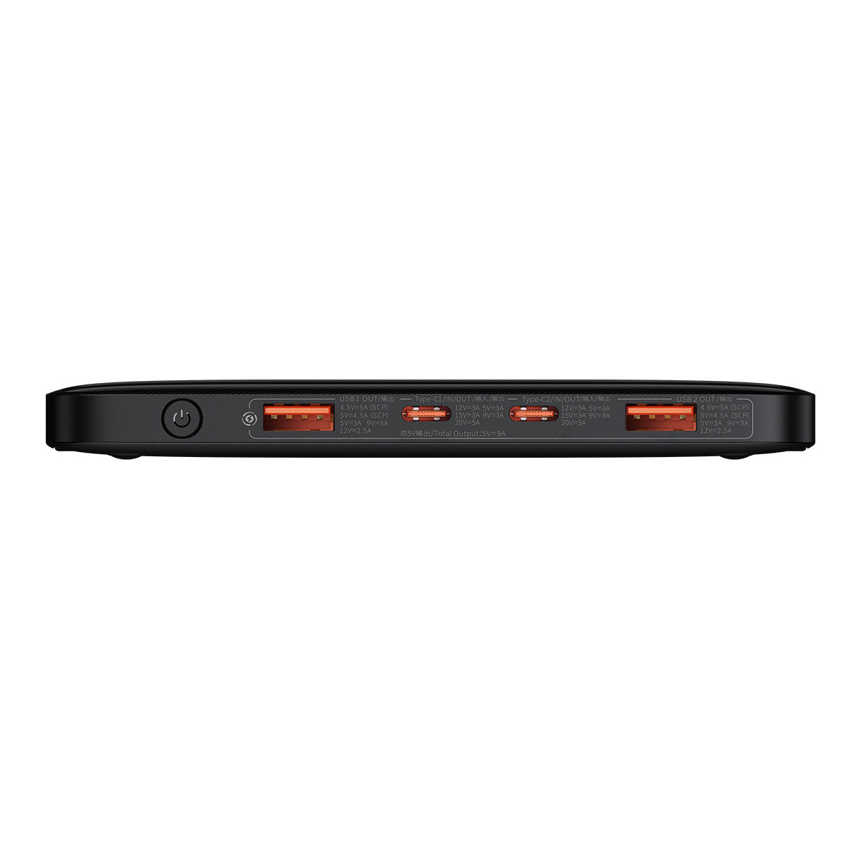 Externer Akku Baseus Blade Ultrathin, 20000mAh, 100W, QC + PD, 2 x USB-A - 2 x USB-C, Schwarz PPBL000201