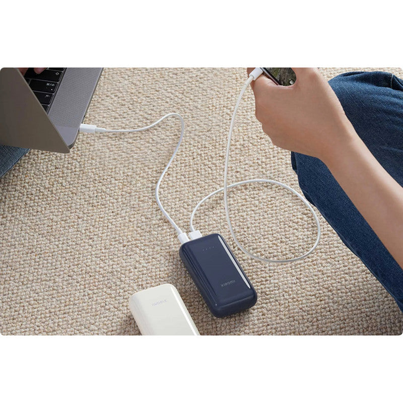 Externe Batterij Xiaomi Pocket Edition Pro, 10000mAh, 33W, QC + PD, 1 x USB-A - 1 x USB-C, Marineblauw BHR5785GL