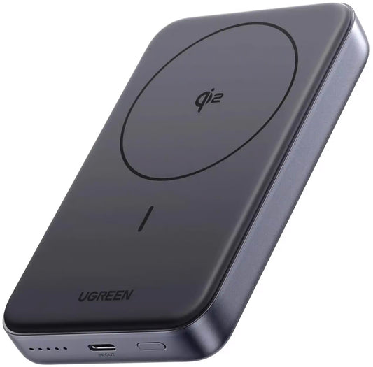 Externe Batterij UGREEN PB761, 10000mAh, 30W, PD + FQI, 1 x QI - 1 x USB-C, Gri
