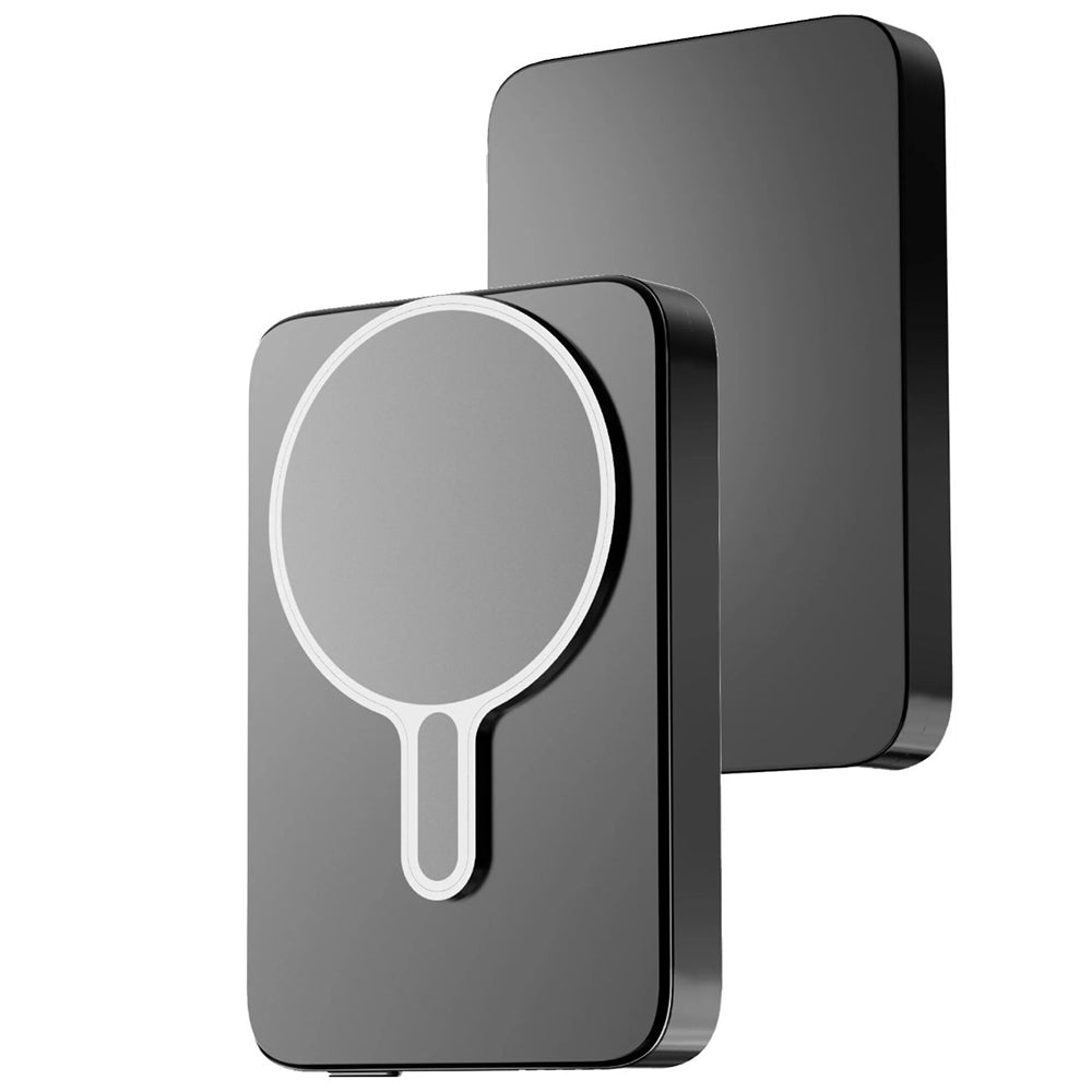 Draadloze Externe Batterij 3MK MagSnap Go, 10000mAh, 20W, PD + FQI, 1 x QI - 1 x USB-C, Grijs