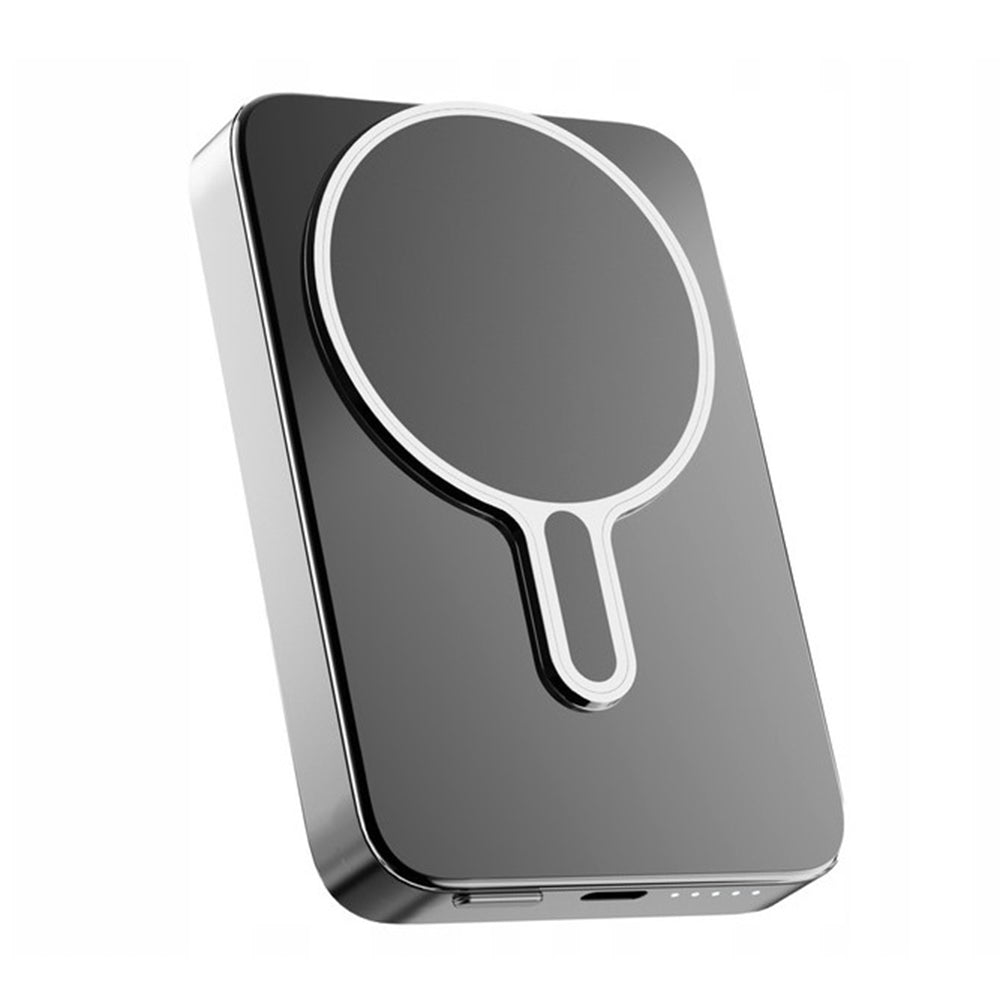 Draadloze Externe Batterij 3MK MagSnap Go, 10000mAh, 20W, PD + FQI, 1 x QI - 1 x USB-C, Grijs