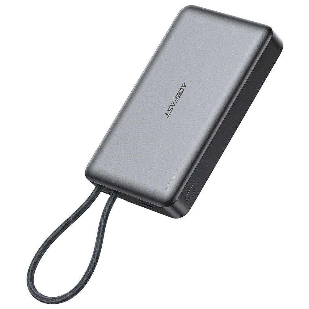 Draadloze Externe Batterij Acefast M18, 10000mAh, 22.5W, PD + FQI, 1 x QI - 2 x USB-C, Zwart