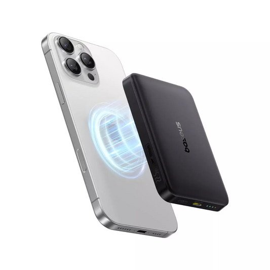 Externe Draadloze Batterij Baseus Enerfill FM12, 10000mAh, 22.5W, PD + FQI, 1 x QI - 1 x USB-C, Zwart E0028500