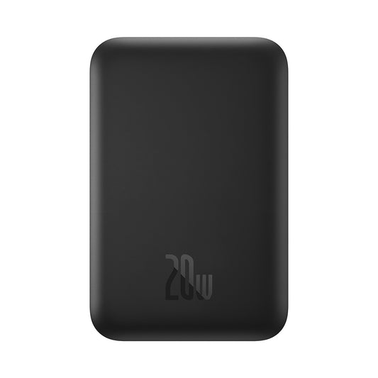 Externe Draadloze Batterij Baseus Mini Air, 6000mAh, 20W, PD + FQI, 1 x QI - 1 x USB-C, Zwart P10059002113-00