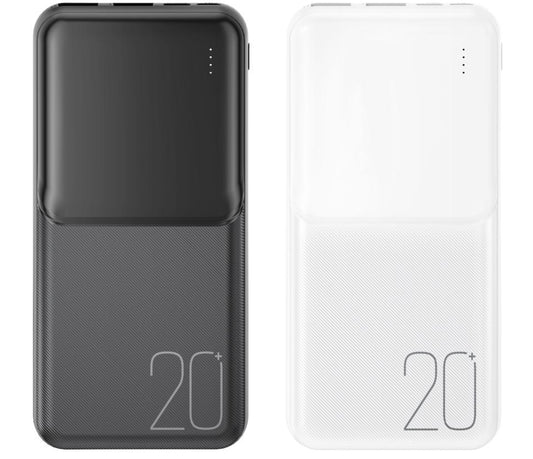 Externer Akku XO Design PR252, 20000mAh, 10W, 2 x USB-A, Weiß