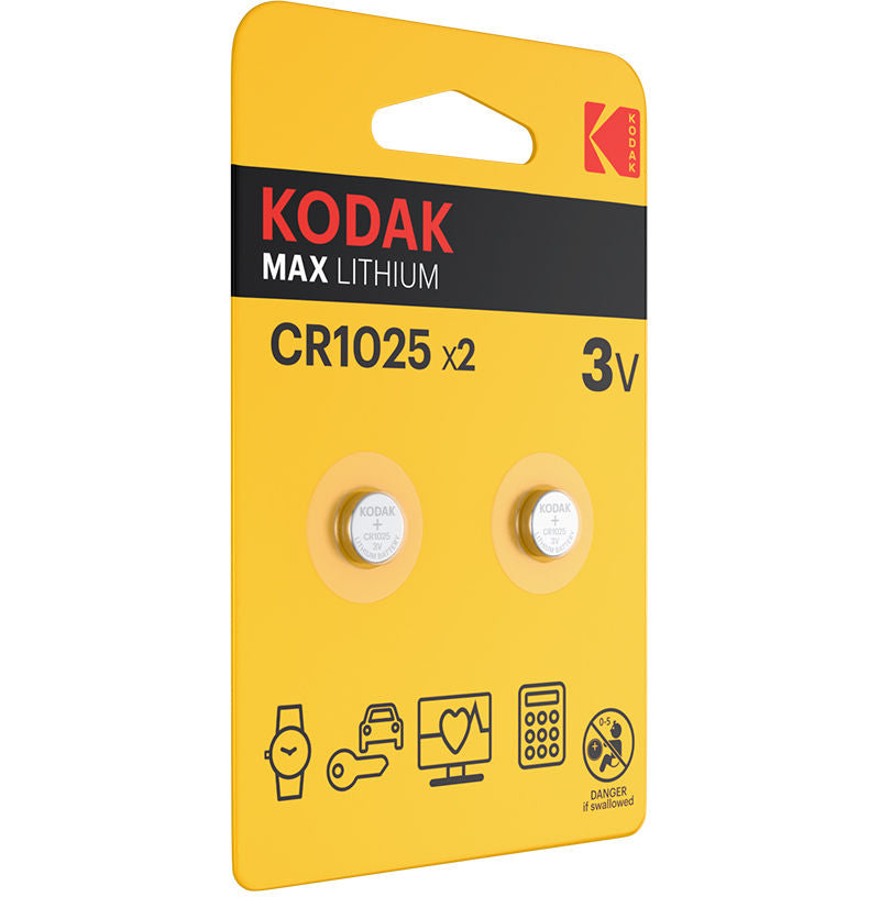 Kodak Max batterij, CR2025, Set van 2 stuks