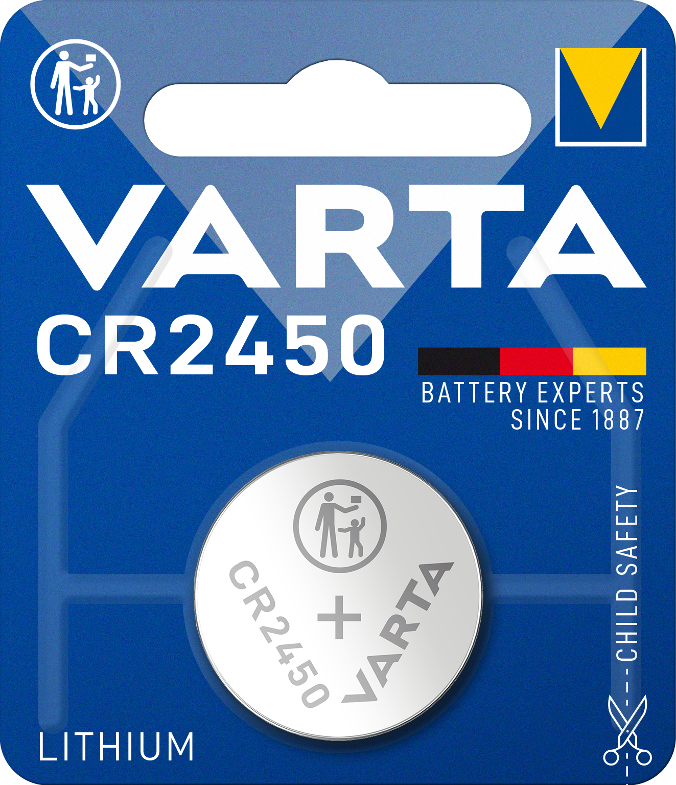 Varta CR2450 Knopfzelle | Lithium | 3V | 620mAh