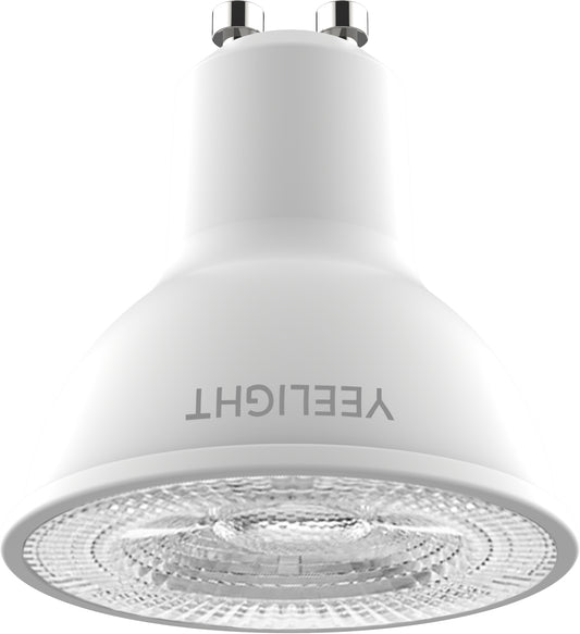 Yeelight W1 LED-Glühbirne, Wi-Fi, GU10, 4,8 W, 2700 K, 350 lm, Satz mit 4 Stück, weiß YLDP004