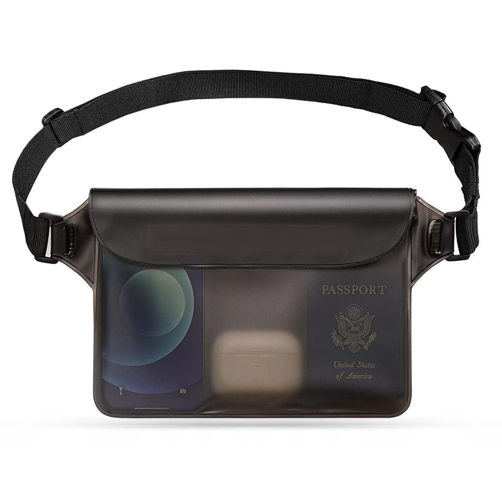 Waterproof Techsuit heuptas, universeel, zwart