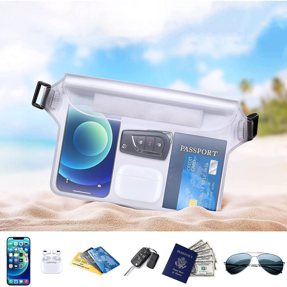 Waterproof Techsuit heuptas, universeel, zwart