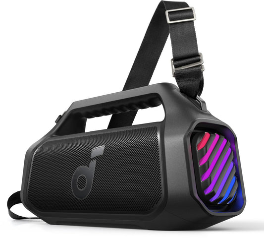 Draagbare Bluetooth Speaker Anker SoundCore Boom 2 Plus Nieuwe Versie, 140W, TWS, RGB, Waterdicht, Zwart A3134012