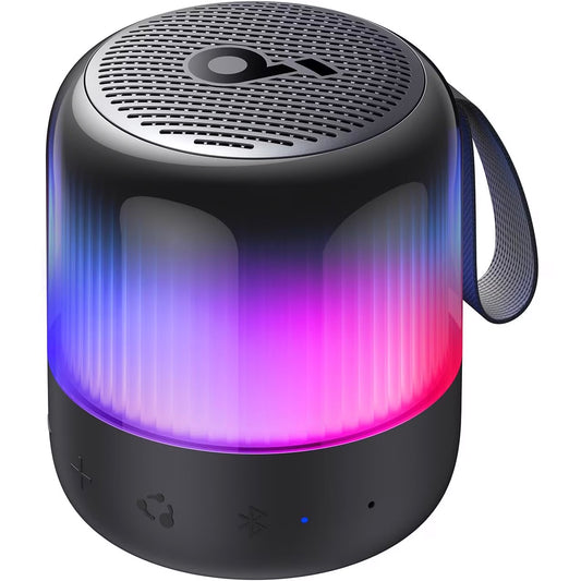 Tragbarer Bluetooth-Lautsprecher Anker SoundCore Glow Mini, 8 W, RGB, wasserdicht, schwarz A3136G11