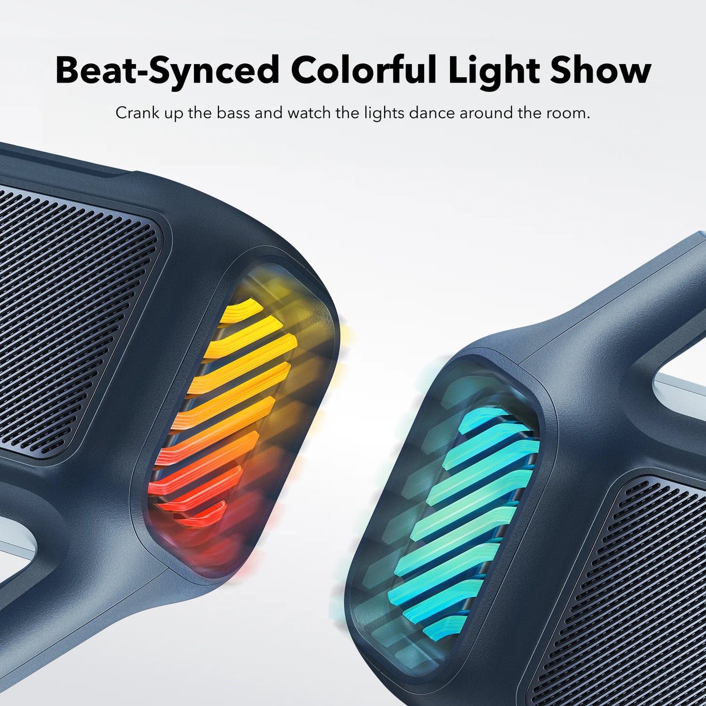 Enceinte Portable Bluetooth Anker SoundCore Boom 2, 80W, TWS, RGB, Étanche, Bleue A3138031