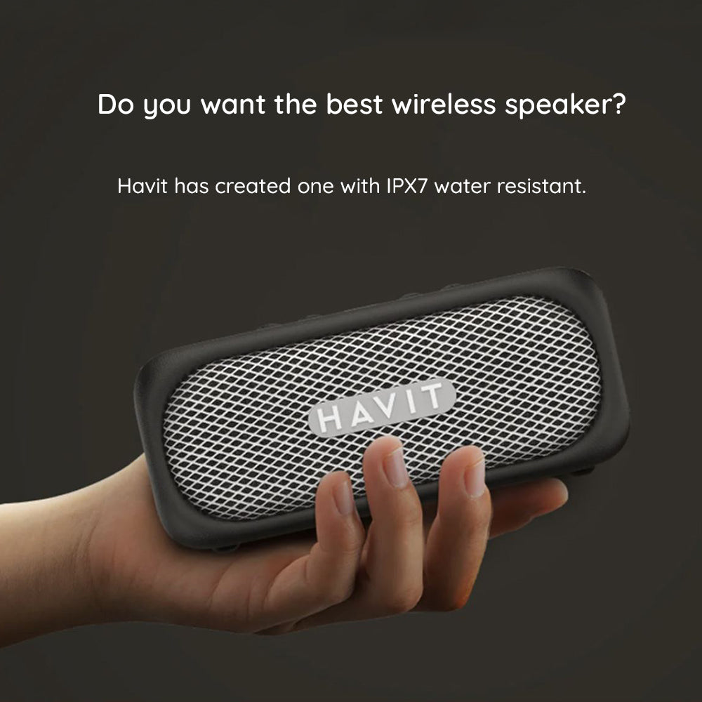 Enceinte Bluetooth HAVIT SK905BT, 20W, Étanche, Beige