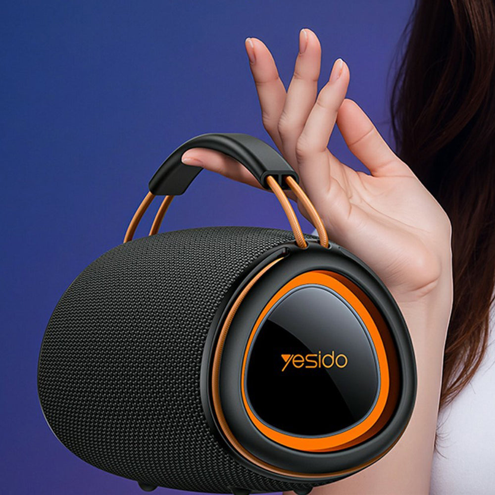 Enceinte Portable Bluetooth Yesido YSW39, 20W, TWS, RGB, Noire