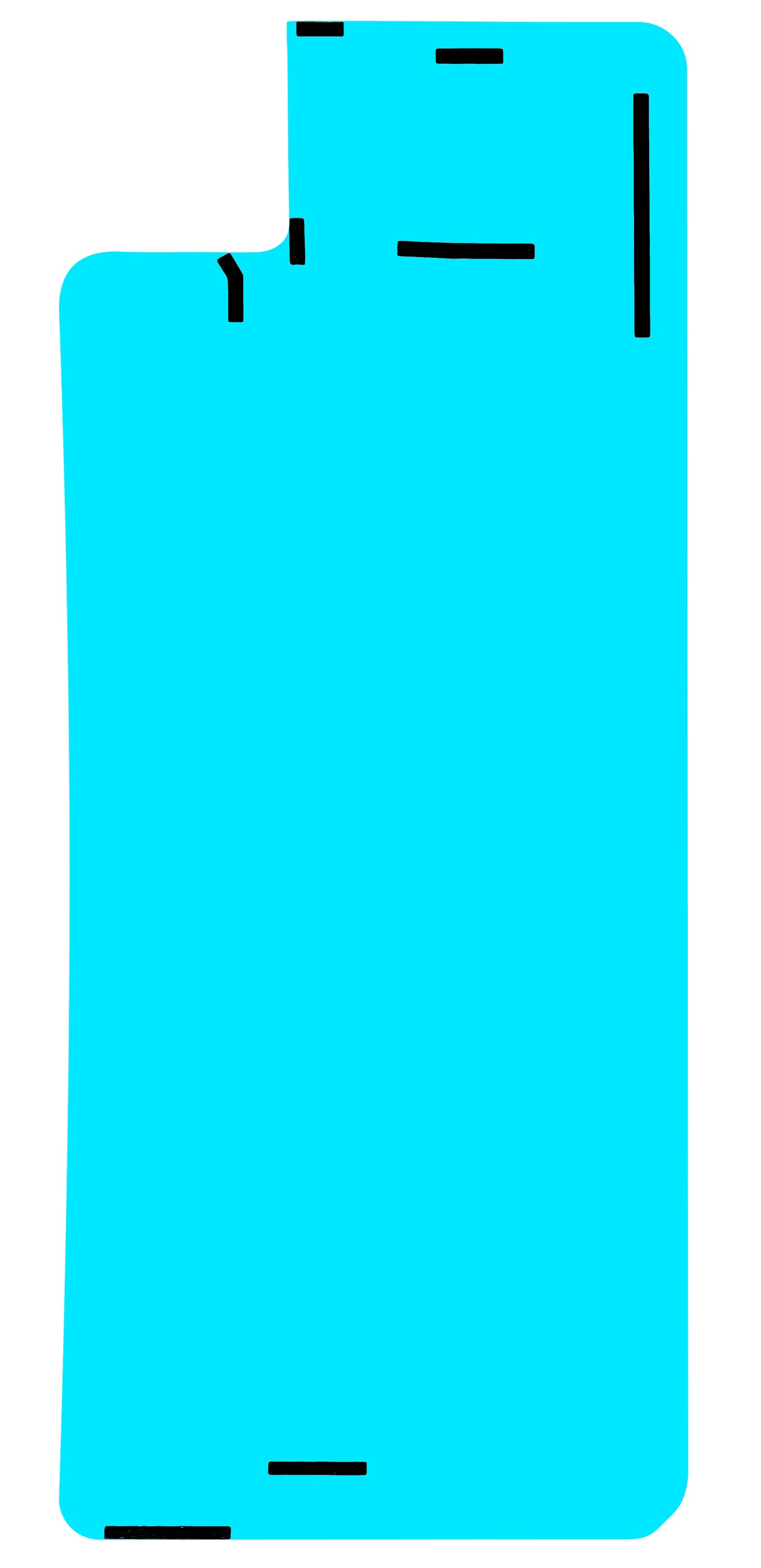 Éponge Vibrations Honor X7d 5G / 400 Smart 5G, Pack de Service 9707ACBD