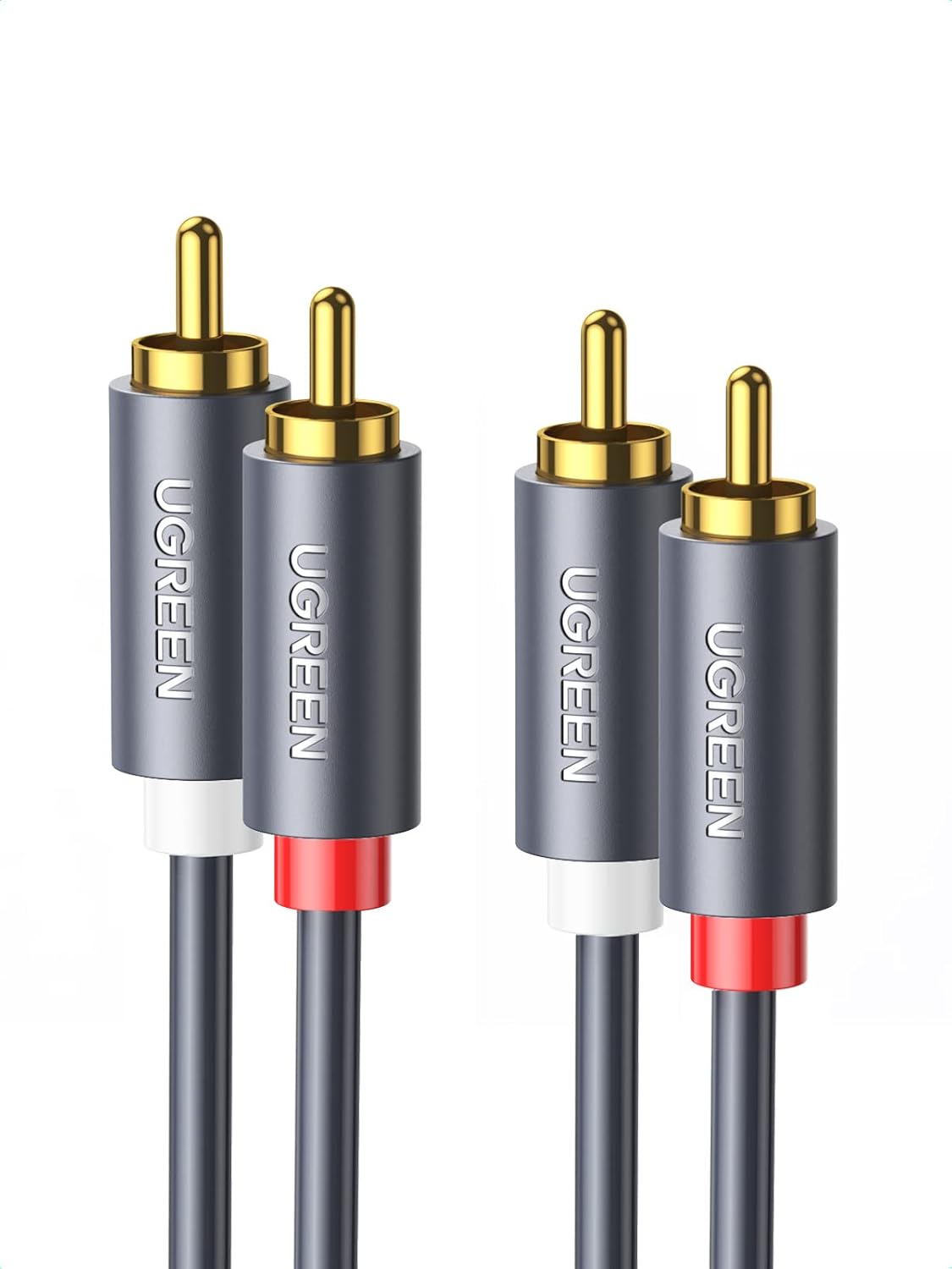 UGREEN AV104 Audio Kabel, 2 x RCA - 2 x RCA, 1.5m, Zwart