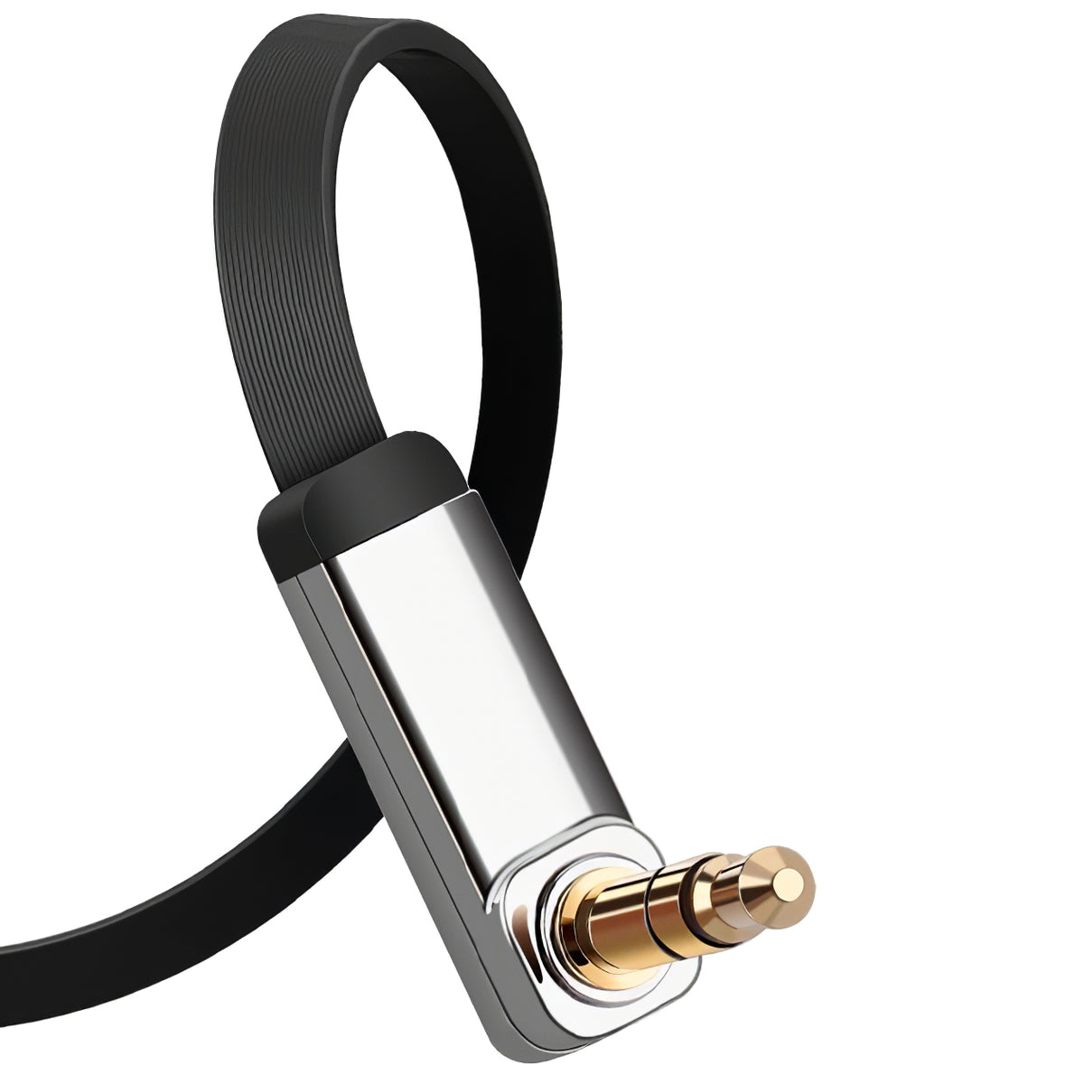 Audio Kabel 3.5mm - 3.5mm UGREEN AV112 Angled, 1m, Zwart
